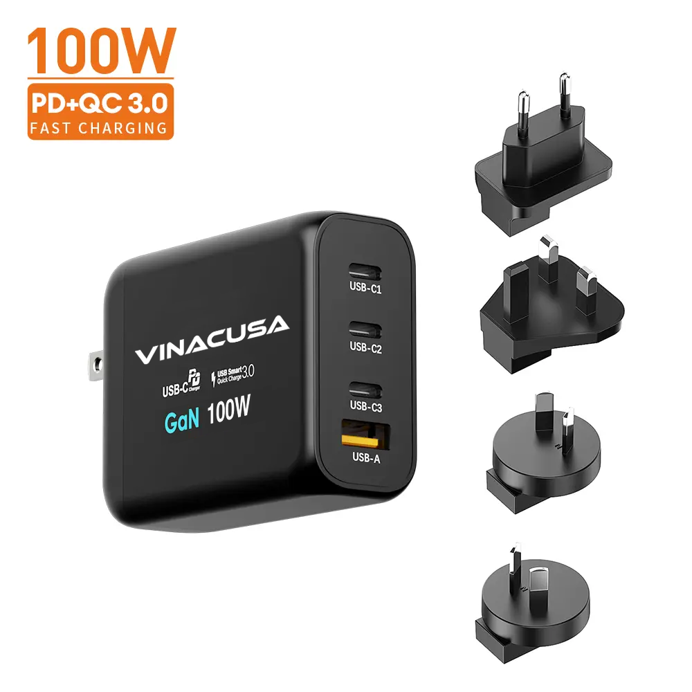 Sạc Nhanh 100W – Adapter GaN Vinacusa PD-063 Super Fast Charger Type C - Ảnh 2