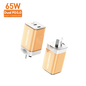 Alternative view of Sạc Nhanh 65W – Adapter GaN Vinacusa PD-566 GaN Quick Charge 3.0 Fast Dual Ports
