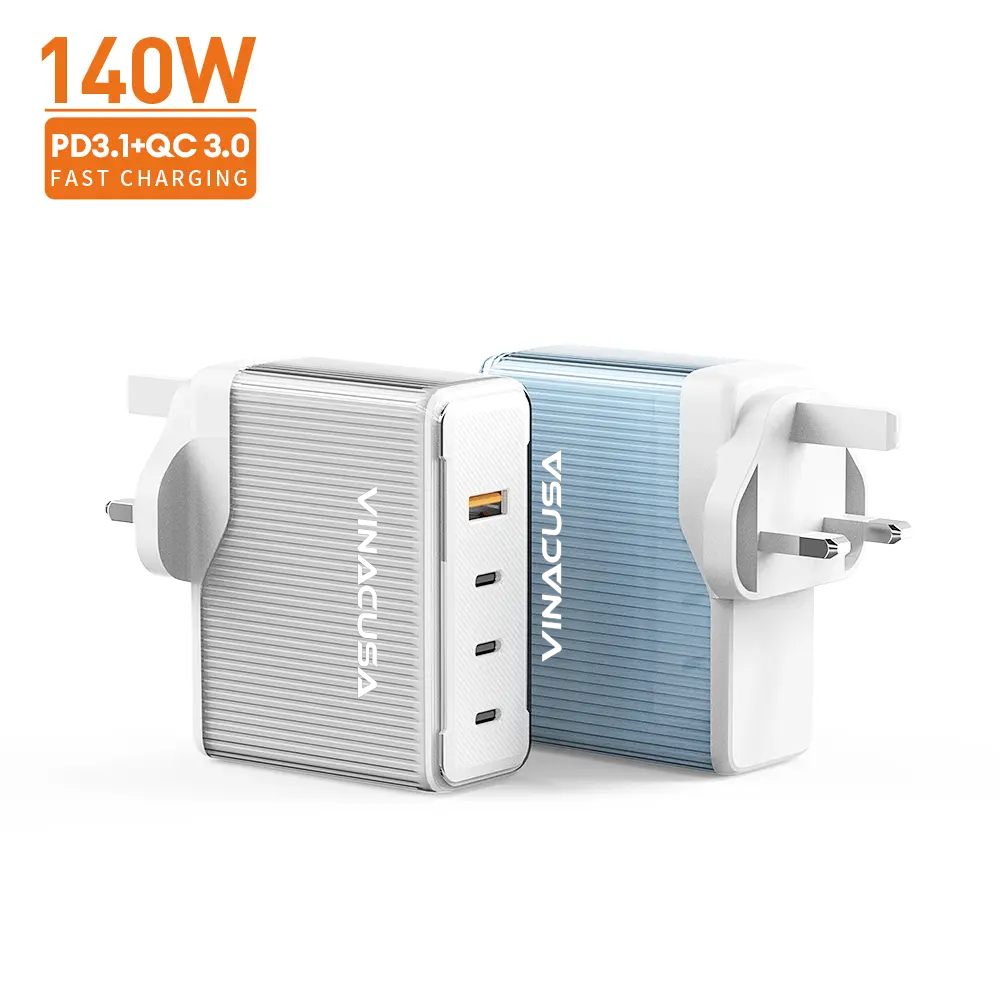 Sạc Nhanh 140W – Adapter GaN Vinacusa PD-574 Super Fast Charger Type C
