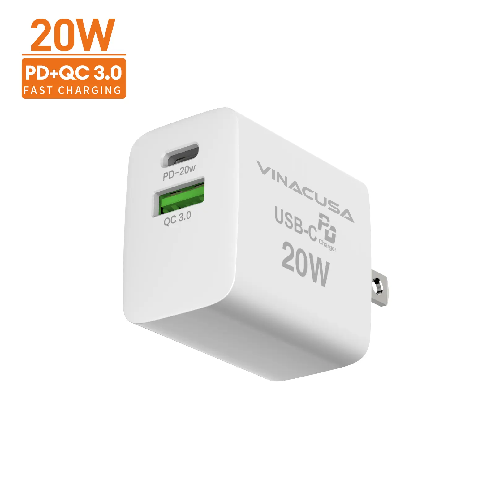 Sạc Nhanh 20W – Adapter GaN Vinacusa PD-068PT Super Fast Charger Type C - Ảnh 3