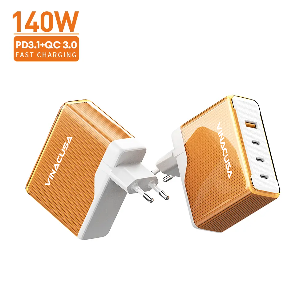 Sạc Nhanh 140W – Adapter GaN Vinacusa PD-574 Super Fast Charger Type C - Ảnh 3