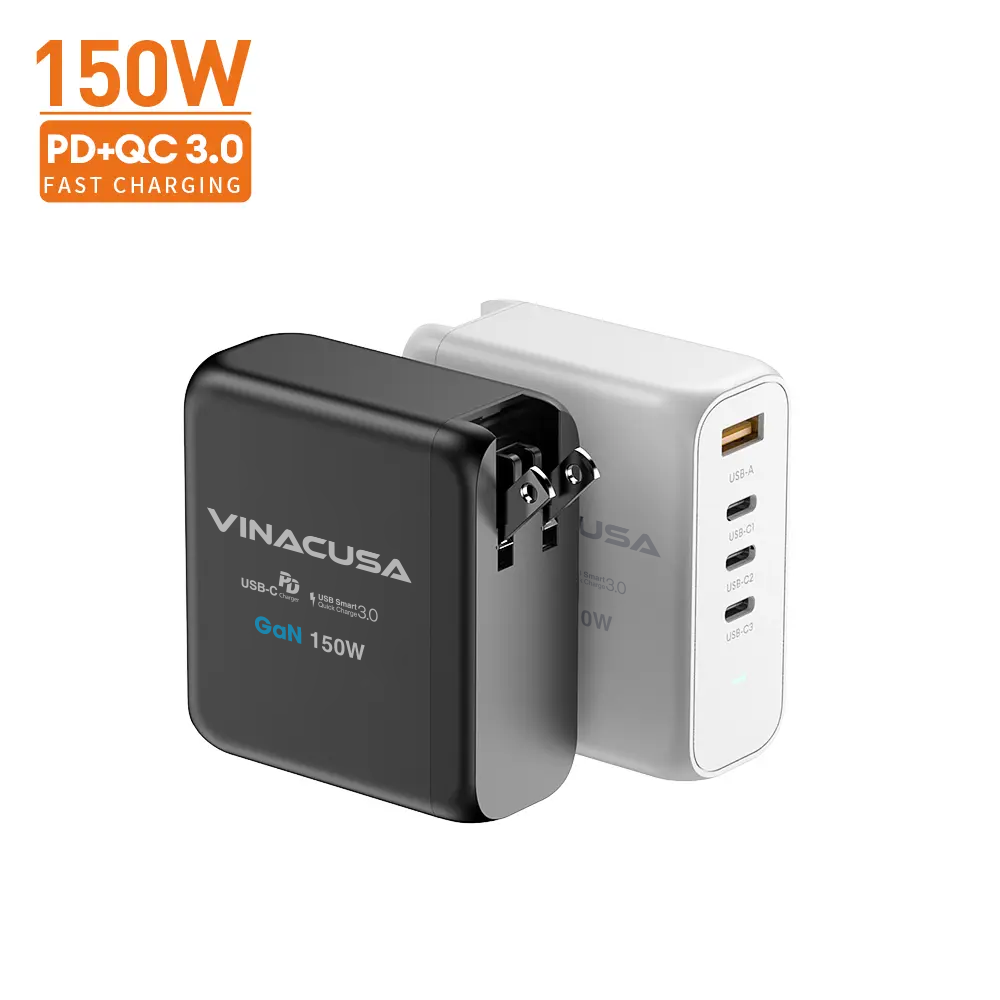 Sạc Nhanh 150W – Adapter GaN Vinacusa PD-103PT Super Fast Charger Type C