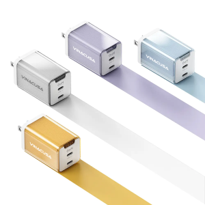 Sạc Nhanh 65W – Adapter GaN Vinacusa PD-566 GaN Quick Charge 3.0 Fast Dual Ports