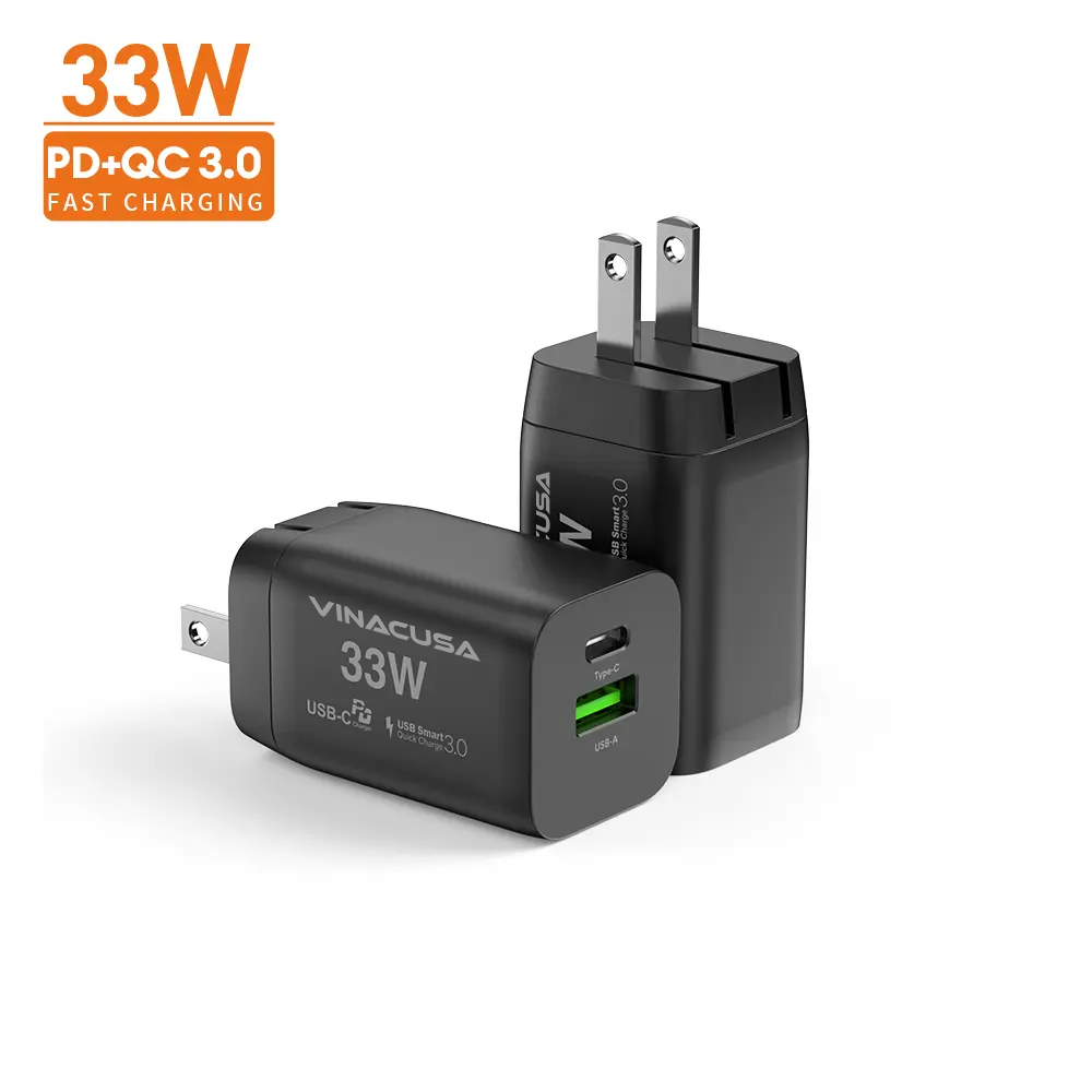 Sạc Nhanh 33W – Adapter GaN Vinacusa V3311B Super Fast Charger Type C