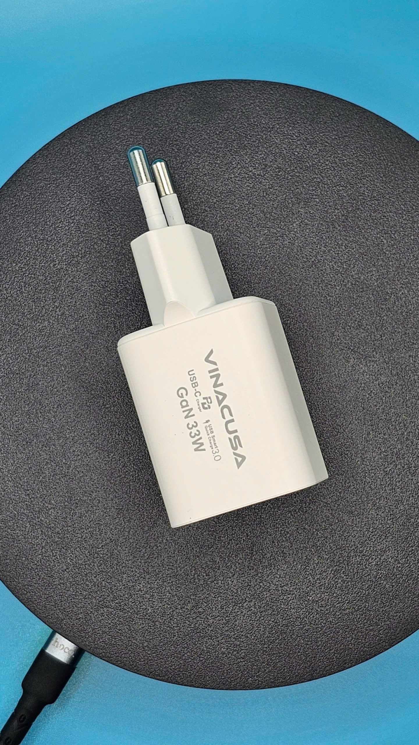 Củ sạc nhanh cho máy tính điện thoại GaN PD 33W VINACUSA V3311W quick charger USB type C – 2 cổng ra đa năng - Ảnh 6